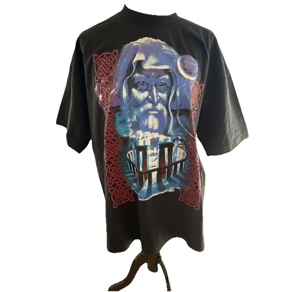 BNWT Illusions By Design Dragon Series Wizard T-Shirt XL Heavyweight Celtic Art